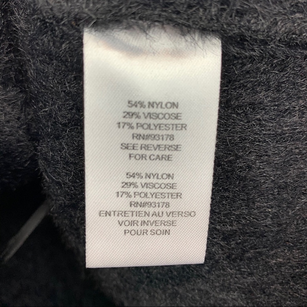 Tahari Wool Fuzzy Teddy Soft Moto Jacket Blazer Soft - Picture 6 of 8